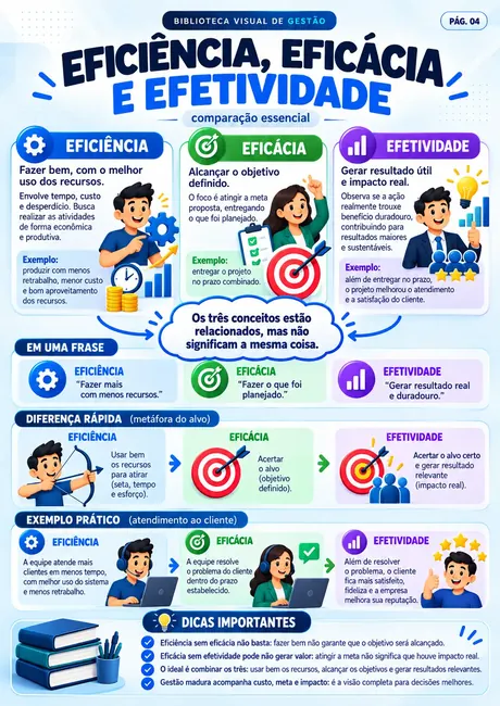 Amostra: Eficiência, Eficácia e Efetividade